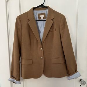 J. CREW FACTORY Camel Original Schoolboy Blazer Size 12